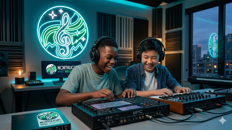 Northlight Music Collective students making music together and building friendships